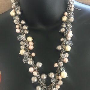 Jewel Kade pearl necklace with cloth tie